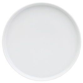 Avet Plato Llano Elipse White Redondo con Ala Vertical 25 cm Alto 2,5 cm (4 Unidades)